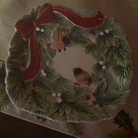 Fitz and Floyd Santa’s Forest Friends Plate - Picture 2 of 5